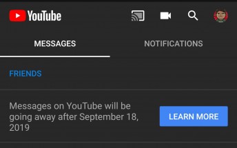 Google to discontinue YouTube messaging on September 18