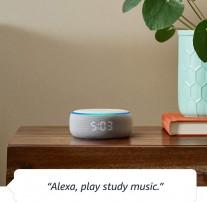 Echo Dot with clock (Sandstone only)