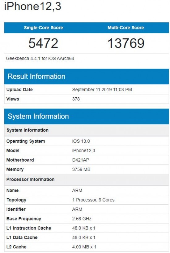 geekbench 13 pro max