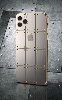 iPhone 11 Pro with silver and gold