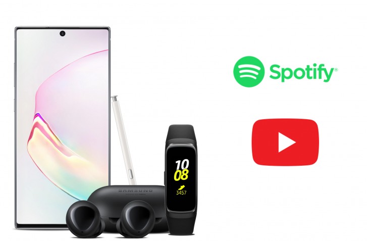 Samsung buds plus cheap spotify