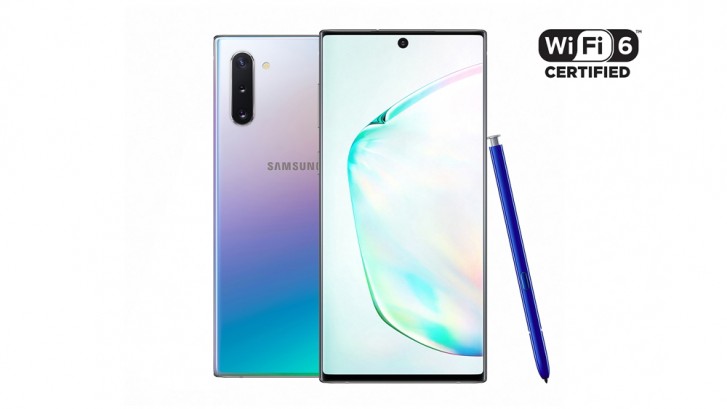 Samsung Galaxy Note10 And Note10 Are The First Wi Fi Certified 6 Smartphones Gsmarena Com News