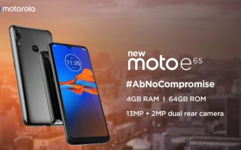 Motorola Moto E6s coming to India on September 16