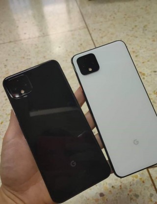 Google Pixel 4 in Just Black and Clearly White colors