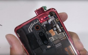 JerryRig teardown of Redmi K20 Pro shows rubber seals, transparent version shows off the pop-up cam