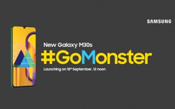 Samsung Galaxy M30s coming September 18 with massive 6,000 mAh battery