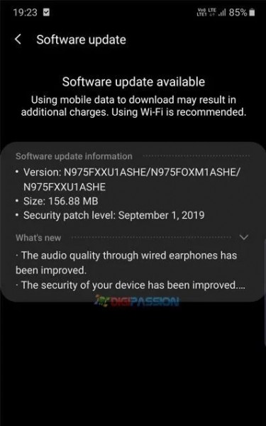 Samsung Galaxy Note10+ gets September security patch in new update