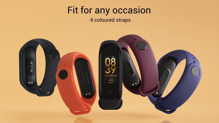 Xiaomi offers four colored straps to choose from