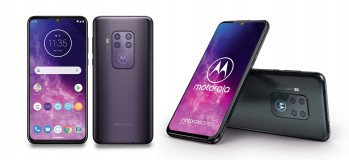 Motorola One Zoom in Electric Gray and Cosmic Purple