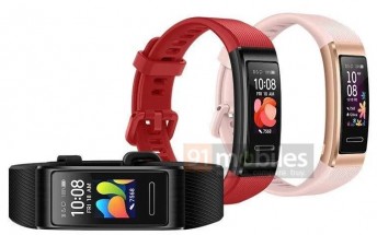 Huawei Band 4 Pro design and colors revealed in latest leak