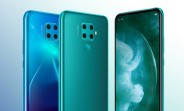 Huawei nova 5z appears in an official image with key specs