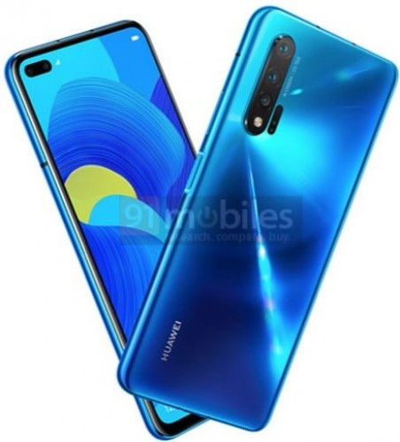 Leaked render of Huawei nova 6