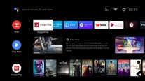 Android TV homescreen