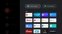 Android TV homescreen