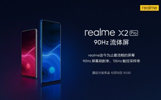 Realme X2 Pro posters, promoting the new features