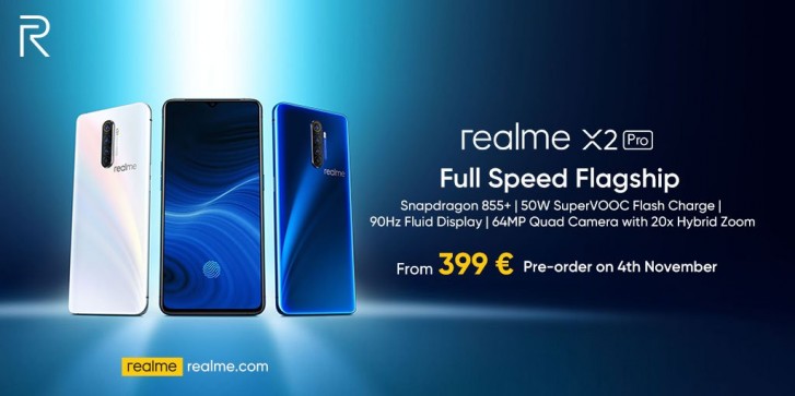 Realme X2 Pro European pre-orders scheduled to start on November 4 