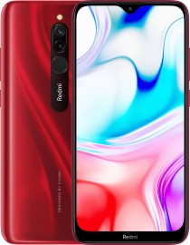 Redmi 8 in Sapphire Blue, Onyx Black and Ruby Red