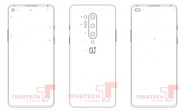 Alleged OnePlus 8 Pro diagrams leak with a quad-camera setup