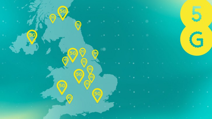 EE expands its 5G network with new cities, wide and coverage in current cities