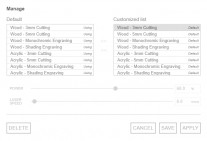 Parameter presets