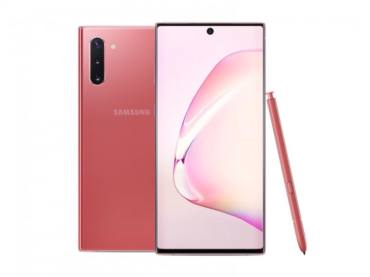 Galaxy Note10 in red and pink is now available in the US