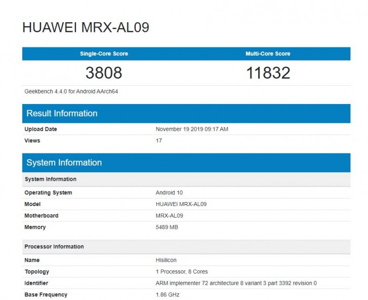 Huawei MatePad Pro passes through Geekbench, 5G edition likely on