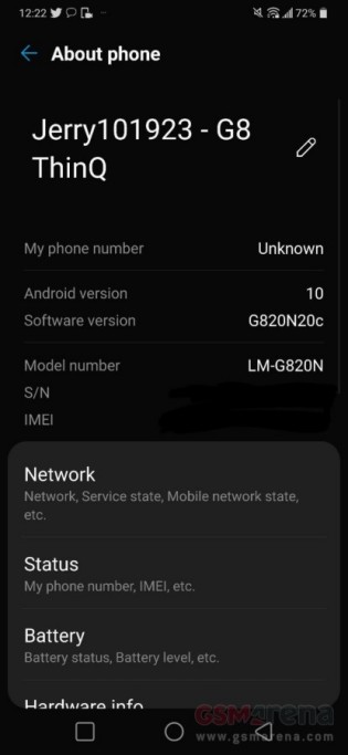 Stable Android 10 update for LG G8 ThinQ