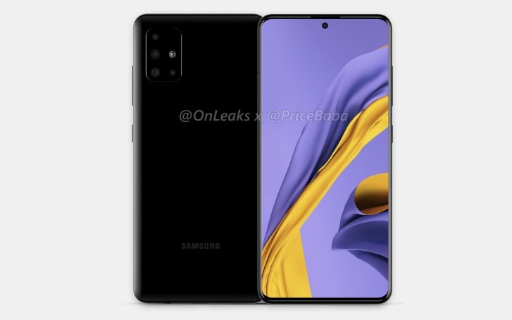 Leaked render of Samsung Galaxy A51