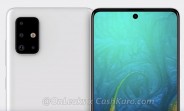 Samsung Galaxy A71 appears in renders: L-shaped quad camera and Infinity-O AMOLED display