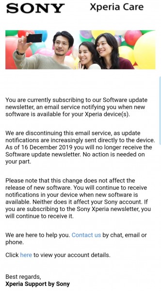 Sony Xperia 5 and future devices won't support first-party Email app