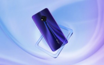 vivo S5 official images show off the phone in a blue gradient