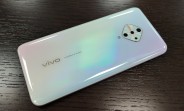 vivo V17 poses for the camera with a notched display and quad cameras