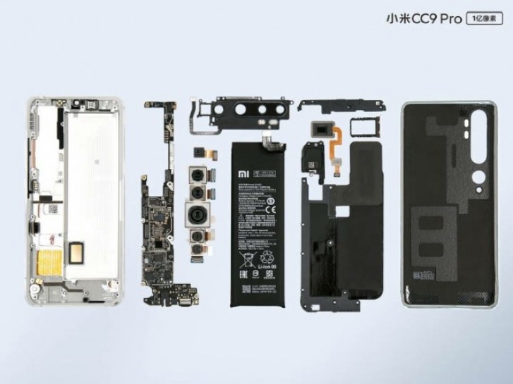 Xiaomi Mi Note 10/CC9 Pro disassembly shows how it all fits together