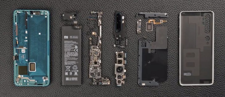 Xiaomi Mi Note 10/CC9 Pro disassembly shows how it all fits 