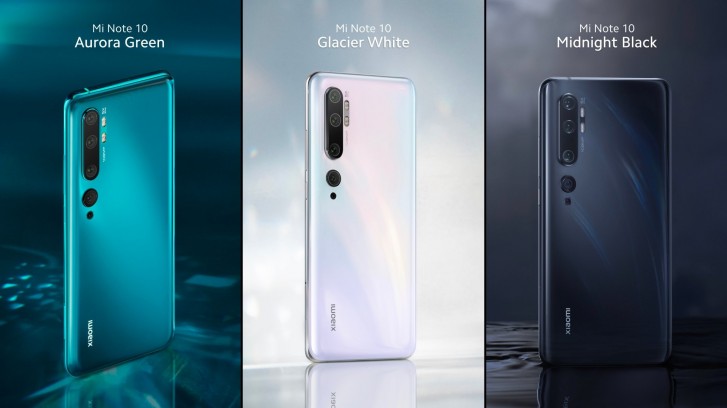 Xiaomi Mi Note 10 is official: the 108MP penta-cam global version of Mi CC9 Pro