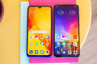 Xiaomi Redmi Note 8 next to Redmi Note 8 Pro