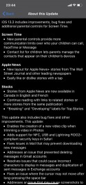 iOS 13.3 change log