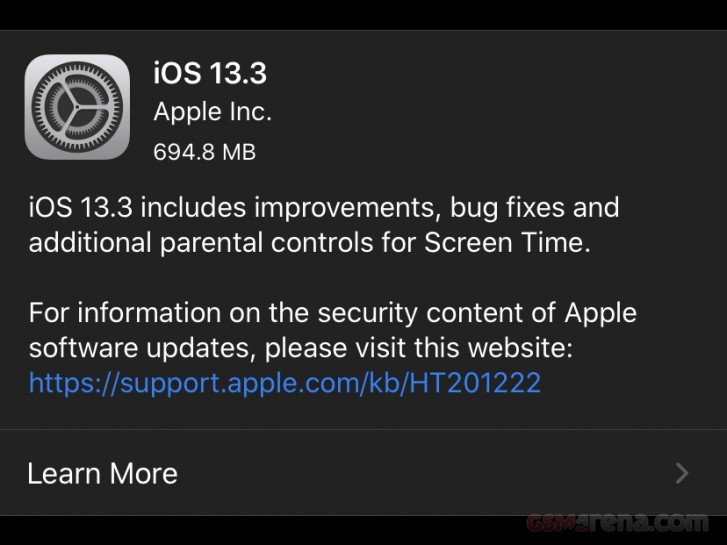 Apple releases iOS and iPadOS 13.3 with multiple bug fixes