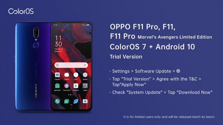 Oppo đang tuyển dụng những người thử nghiệm bản beta cho ColorOS 7 dựa trên Android 10 cho F11 và F11 Pro