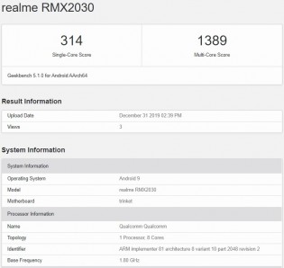 rmx2030 specification