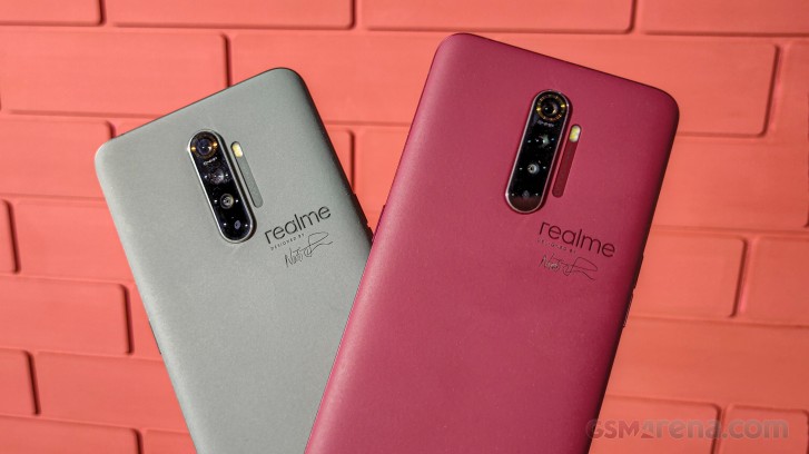 Realme X2 Pro Master Edition in Concrete and Red Brick colors