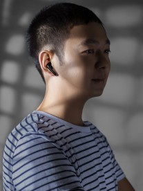Realme execs confirming color options for the company's first truly wireless earphones
