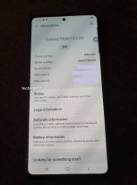 Samsung Galaxy Note10 Lite leaked live images