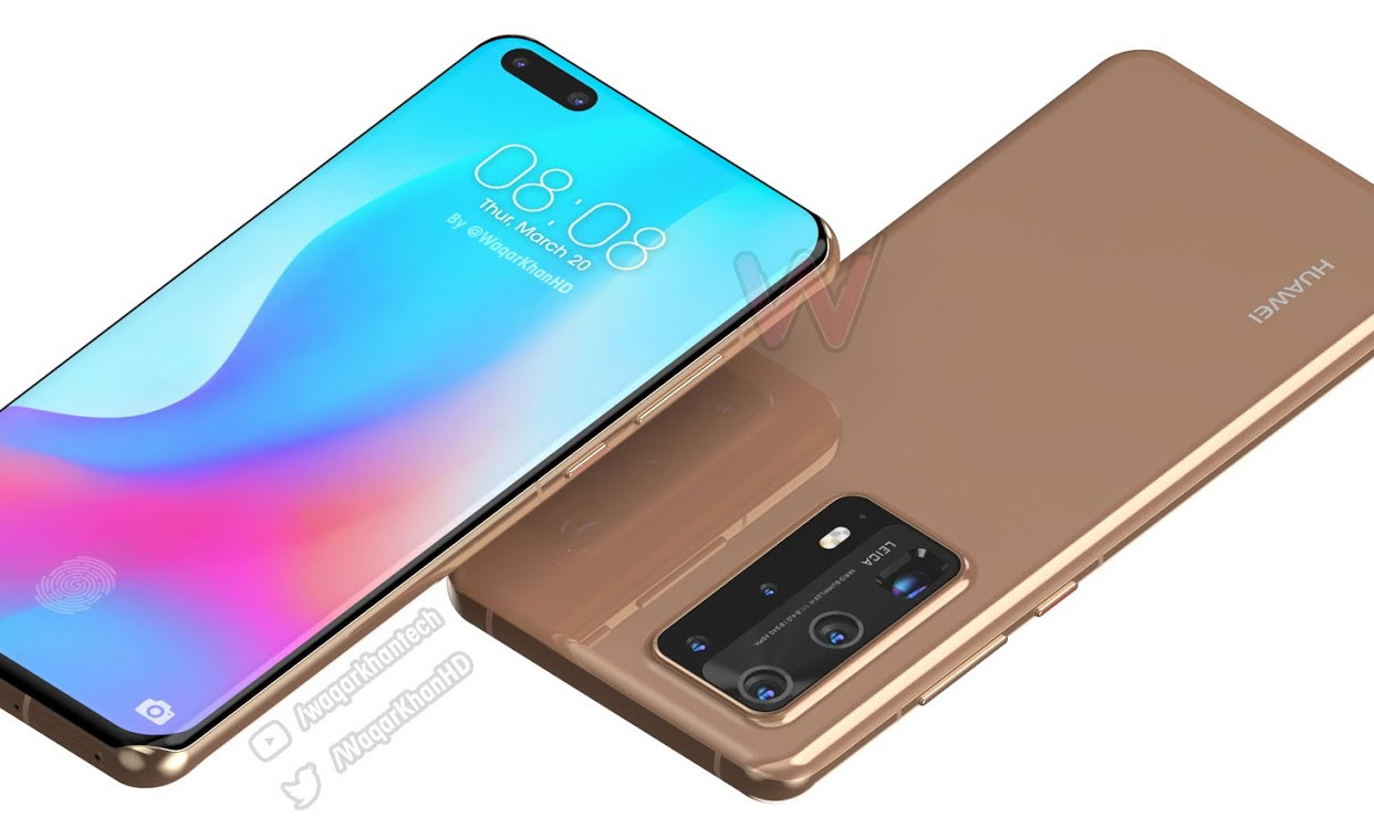 Download Here are some mockup renders of the Huawei P40 Premium ...