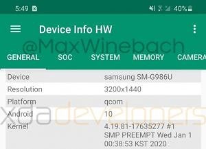 More leaks of Samsung Galaxy S20+: 120Hz display, in-display scanner, 4,500 mAh battery, and no headphone jack 