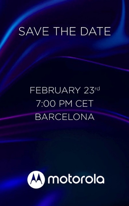 Motorola will host a launch event on February 23, flagship and three other phones incoming 