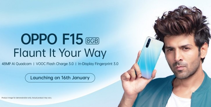 Oppo F15 coming on January 16, key specs revealed