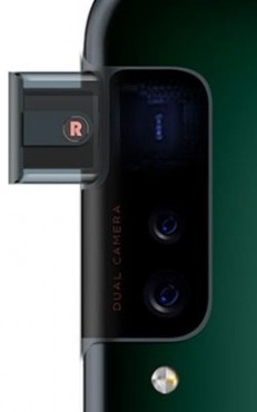 Oppo side mounted pop-up cam design
