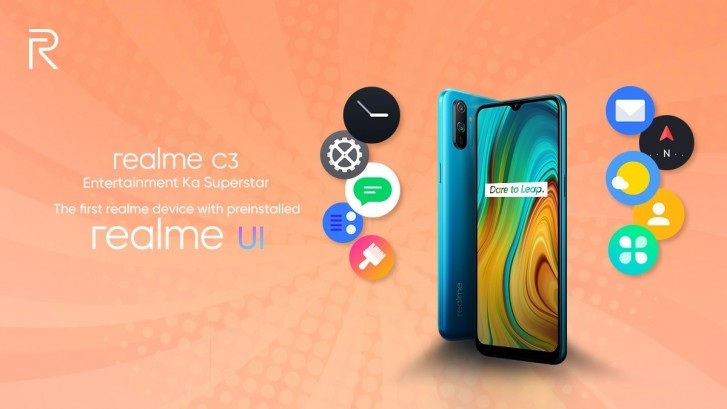 Realme C3 will be the first smartphone to run Realme UI out of the box