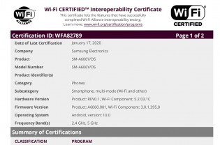 Samsung Galaxy A60 and M40 Wi-Fi certification